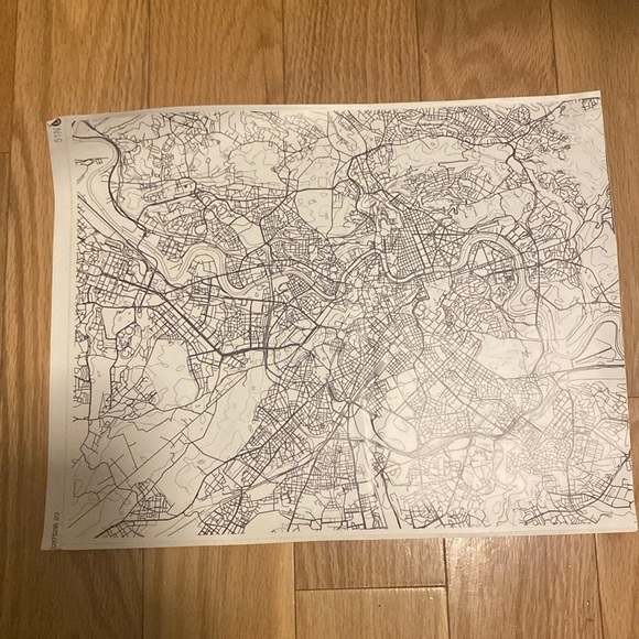 Rome City Streets Map Sticker - Picture 1 of 3